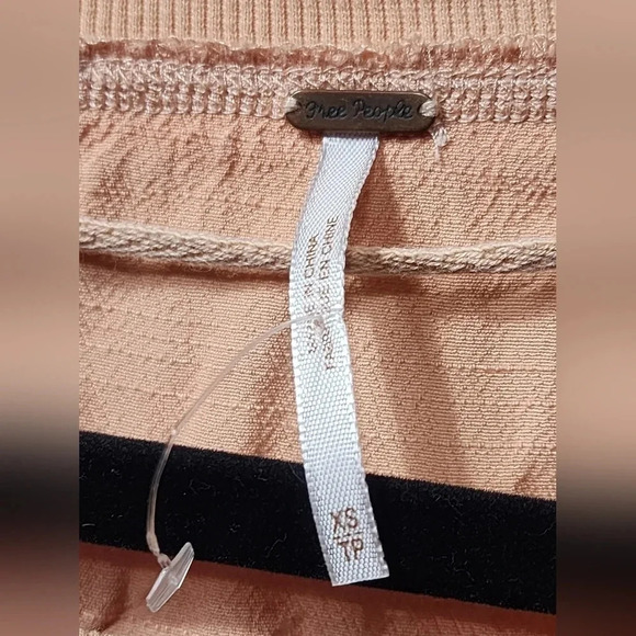 Free People "Gold Duster" Sweatshirt Size XS Oversized Summer Boho Festival - Picture 7 of 7